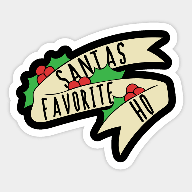 Santas Favorite HO Sticker by bubbsnugg